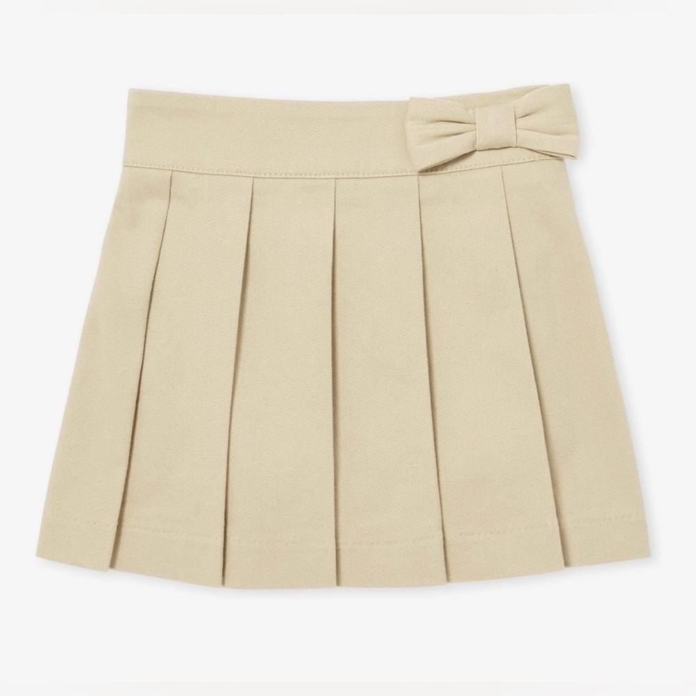NEW Khaki CottonThe Children's Place Toddler Girls Pleated Skort 2T